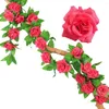 Fleurs décoratives 2,4 m simulation rose décoration décoration artificielle festival de fleurs fausse maison de jardin mariage d s4t3