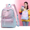 Sacs scolaires Japonais sac à école Couleur de dégradé mignon fille sac à dos coréen de style coréen de grande capacité Sac à manuel pour les étudiants