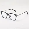 Zonnebrillen Optische bril voor mannen Dames Retro -ontwerper NPM142 Fashion Square Titanium Fiberglass Frames European and American Style