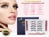 2021 Topp 5 Par 3D 5D Invisible Mink Magnetic Eyelashs With Eyeliners och Tweezer Kit Magic False Lashes Natural Look 2 Liquid E8764225