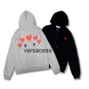 Tasarımcı Hoodies Com Des Garcons Sweatshirt Oyun CDG Black Multiart Zip Up Hoodie Yepyeni ve Polar Sıradan Jumpers Hardigan