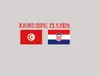 2024 Serie Spiel Kroatien Match Details Kroatien gegen Ägypten Kroatien gegen Tunisa Soccer Patch Badge
