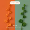 Ins Basit Girly Heart Kitap Paginator Sevimli Küçük Taze Çiçek Düzenleme Sanat Hediyeleri Yaratıcı 3D Yaprak Bookmark