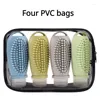 Storage Bottles 1/4Pcs Silicone Portable Shampoo Massage Brush Lotion Bottle Scalp 2-in-1 Travel Tools Fashion