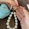 Perlenkette Mini Brieftasche Luxus Mode Frauenmünze PU Leder Hasp