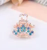 Vintage Shining Crystal Mini Butterfly Crown Hair Claw Clip Clip Frauen Mädchen Haarklammern Haarzubehör schöne Geschenke Whole4288605