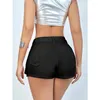 Women's Shorts Y2K High Waist Design Feeling Denim Wrapped Hip Spicy Girl Style Summer Irregular Splicing Slimming Pants
