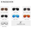Occhiali da sole Kingseven Trend Qualità di qualità in lega di titanio Glassini da sole polarizzati da sole Women Pilot Mirror Eyewear