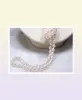 Long 65 quot 78 мм подлинный натуральный белый акоя культивируется в жемчужном ожерельем