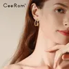 Boucles d'oreilles CEEROM Twist Line Piercing pour les femmes Gold Color Color Boucles de mode Bijoux en gros