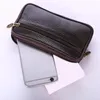 Taillezakken Leather Fanny Pack Heren riemtas Travel Cash Card Holder Wallet Telefoon Pouch Hip Bum Casual Purse