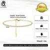 ORSA JEWELS 14K Gold Plated Paperclip Chains Tennis Bracelet For Women 925 Sterling Silver Handmade Bracelets Jewelry SB141 240423