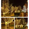 弦楽クリスマスLEDストリングライト10m 100LEDS FAIRY LIGHTS 8モード私たちは庭の木のウェディングパーティーのための防水プラグを飾る休日の装飾
