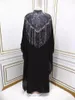 Vêtements ethniques Eid Ramadan Femmes musulmanes Habillons Party Abaya 2 pièces Sequins Tassel