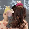 ヘアアクセサリー2pcs/setかわいい子供の女の子かわいい漫画のかわいい漫画ぬいぐるみ弾性ヘアバンドヘアデコレー