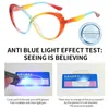 Zonnebrillen Oogbescherming Anti-blauwe lichtglazen Vintage PC Ultralichte Computer Goggles Blue Ray Blocking Square-bril Men Women