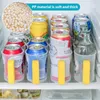 Cuisine Storage Dispensateur de bière Soda Portable Can 4 Partement Durable Réfrigage Ustenslable Ustensile Rack Space Sauvage avec support