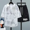 Herren Tracksuits Shirts Shorts 2024 Koreanischer Stil Hochwertige Sportswear Casual Sets Männliche Mode und Größe M-4xl TZ072