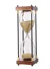 Autres horloges Accessoires 30 minutes Minuterie de sable de sablier pour la cuisine École de cuisine Modern Wood Hour Glass Sandglass Clock Timers Home364160