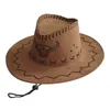 Bérets en daim cowboy fashion largeur unisex jazz jazz western style sophosteur accessoires