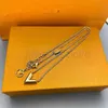 Luxe merk ketting hangers ontwerper mode sieraden man cjeweler brief vergulde gouden zilveren ketting voor mannen vrouw trendy tiktok hebben kettingen sieraden