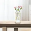 Vasen Blumen Vase Glassrohr mit Metallständer Rack Terrarium Pflanzenhalter Anordnung für Tischschlafzimmer Desktop