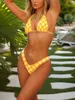 Damskie stroje kąpielowe seksowne kwiatowe bikini bikini kostiuuch kąpielowy 2024 Trend Kobiet kantar