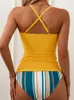 Frauen Badebekleidung 2024 Verstellbare Schultergurte Bikini Frauen Schub auf Badeanzug Hochelastizität Biquin Sommer Beachwear Hosenträger