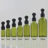Bouteilles de rangement bouteille rechargeable 10 ml de flacons en verre de récipient à huile essentielle avec grand compte-gouttes en gros