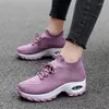 Casual schoenen hoogwaardige vrouwelijke platform vrouwen mode sneakers flats dames luchtkussen run vrouwelijke student trainers