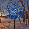 Dekorative Figuren Wind Spinner Metall Windmühle 3D Angetriebene kinetische Skulptur Rasen Solar Spinner Hof und Gartendekor B Lebliger