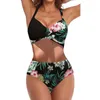 Frauen Badebekleidung schlampen Badeanzüge Mode große sexy Bikini -Bikini -Set mit gepolsterten Rückenless Mama Bod Badeanzügen