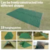 5x3m Waterdichte tarp tent schaduw ultralight tuinluifel luifel zonneschade outdoor camping luifel strand zon asiel met nagelwind touw 240419