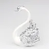 FESTIDOS DE FESTIMENTO LOTO CROWN Glass Table Swan Baking decorativo Aniversário de aniversário Ornamento Bolo Topper Figura Figura Papel Weight Desk Home Decor