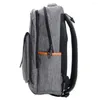 Рюкзак серый ноутбук, компьютер, повседневный стиль, большая мощность, школьная дорожная сумка