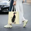 Torby na zakupy zabawne snooty Tote wielokrotnego użytku Greyhound Whippet Dog Canvas Grocery Shopper Bagper