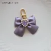 Keychains Mini Pearl Gem Bow Sweet Loving Heart Fashion Fashion All-Match Pheding Phone Pending Car Chains