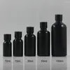 Бутылки для хранения 100 шт./Лот мини -пустой 15 мл стеклянного оливкового эфирного масла Упаковка 0,5 унции черная косметическая бутылка капельницы