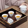 Teaware sets 4 stks Kung Fu Tea Cup keramische theeset accessoires kopjes en mokken yixing theepot teaware samovar ketels gaiwan shu puer pot infuser