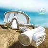 Snorkelling Mask Anti Choking Diving Goggles Underwater Snorkel Swimming Nearsighted Gear Silicone Material 240418