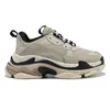 Triple s hommes femmes designer chaussures de chaussée de plate-forme claire semelle noire blanc beige sable gris rouge rose bleu royal vert fuchsia voile