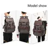 Backpack Fashion Canvas Borse Men Abito di grande capacità Abito da 17 pollici per laptop Crowtring Cover Guelling RucksAck BookBag 2024