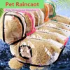 Ropa de perro impermeable transparente para perros pequeños y gatos con capa de lluvia con capucha impermeable ropa de poncho a prueba de viento