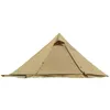 10.5x 5.2 Buiten Camping Tent Piramide Winddichte waterdichte tipi met schoorsteengat voor familie Wandelen Kookt 240422