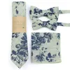 Bow Ties Fashion Top Floral 6.5cm Necktie 100Cotton Pink Khaki Blue Brown Men Wedding Party Daily Suit Gift Cravat Accessory