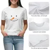 Polos da donna T-shirt per la faccia di neve per i vestiti estivi camicie grafiche magliette grafiche vestito per donne lunghe