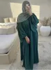 Abaya Muslim Long Dress for Women Crepe Ramadan Eid Loose Islamic Clothing Prayer Dresses Hijab Robe Dubai Turkish Modest Kaftan 240423