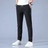 Ice Silk Casual Männer Hosen Herren Sommer dünne koreanische Arbeit Trend Lose gerade atmungsaktive Sporthosen Streetwear 240429