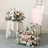 装飾的な花ピンクシリーズ結婚式のセンターピースの人工フラワーボールのためのファインシルクウェルカムプロップ