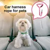 Colliers de chien ceinture de sécurité pour les chiens de sécurité de sécurité des voitures et chats harnais de support portable chat petit